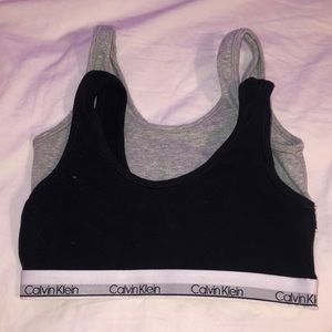 set of two calvin klein sports bras!